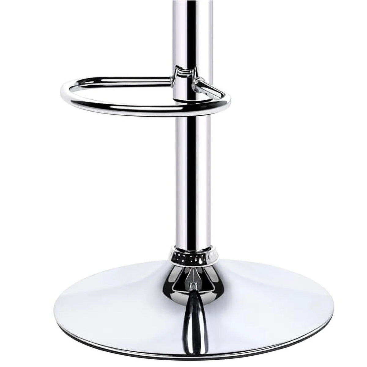 Black Adjustable PU Leather Swivel Bar Stools L531