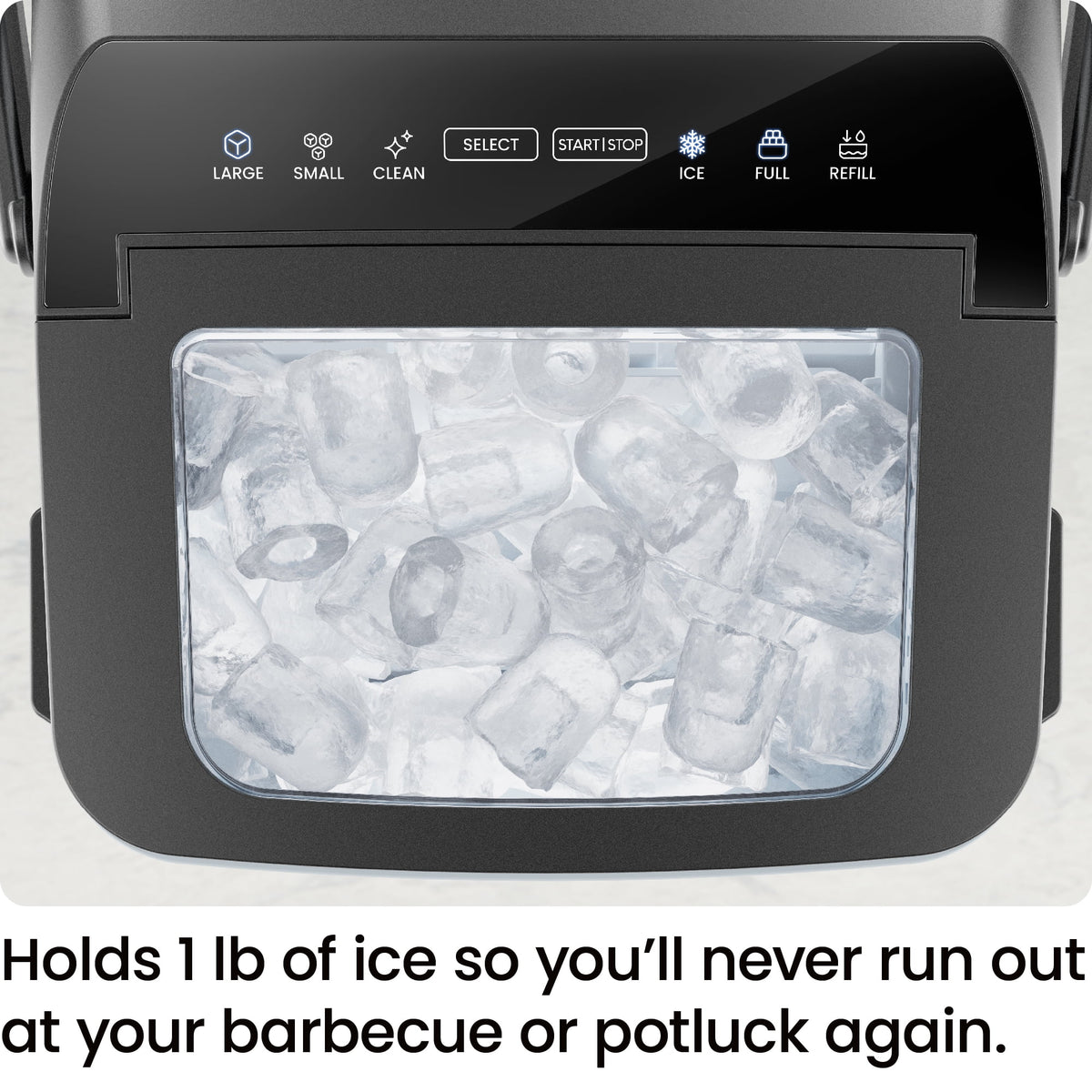 Countertop Bullet Ice Machine 0.88lb Capacity Black Z961