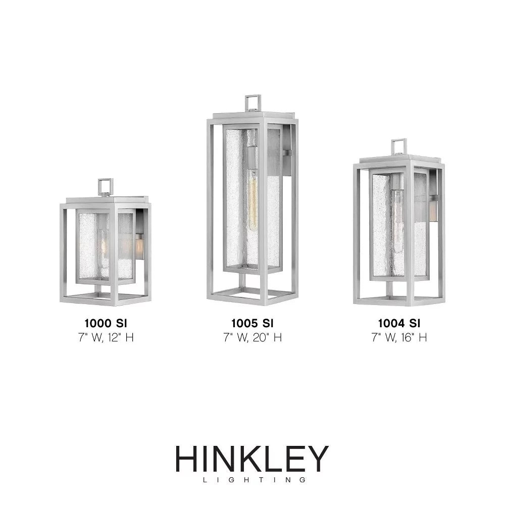 1-Light Large Outdoor Wall Lantern with Clear Seedy Glass D990
