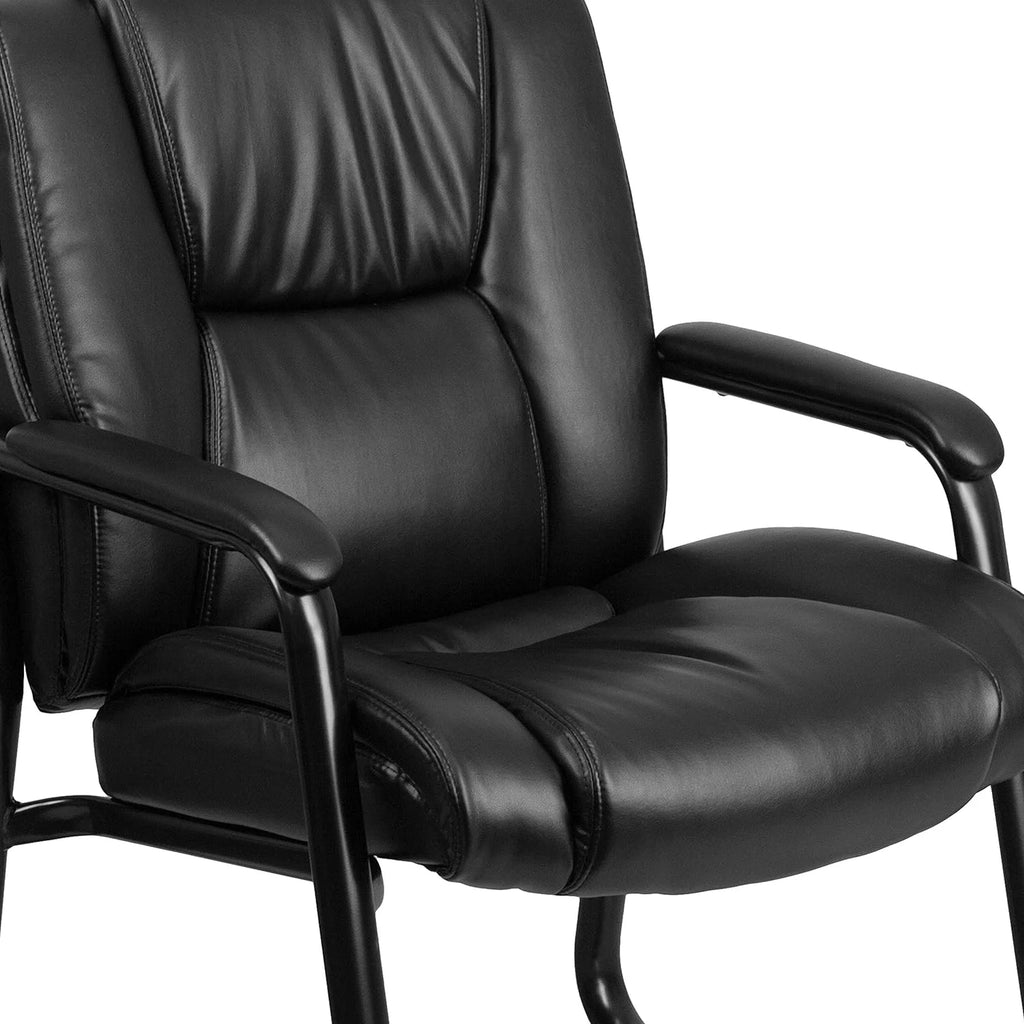 Black LeatherSoft Reception Chairs X314