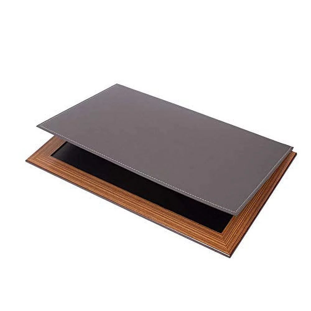 11 Pcs Leather & Wood Desk Organizer Set X4752