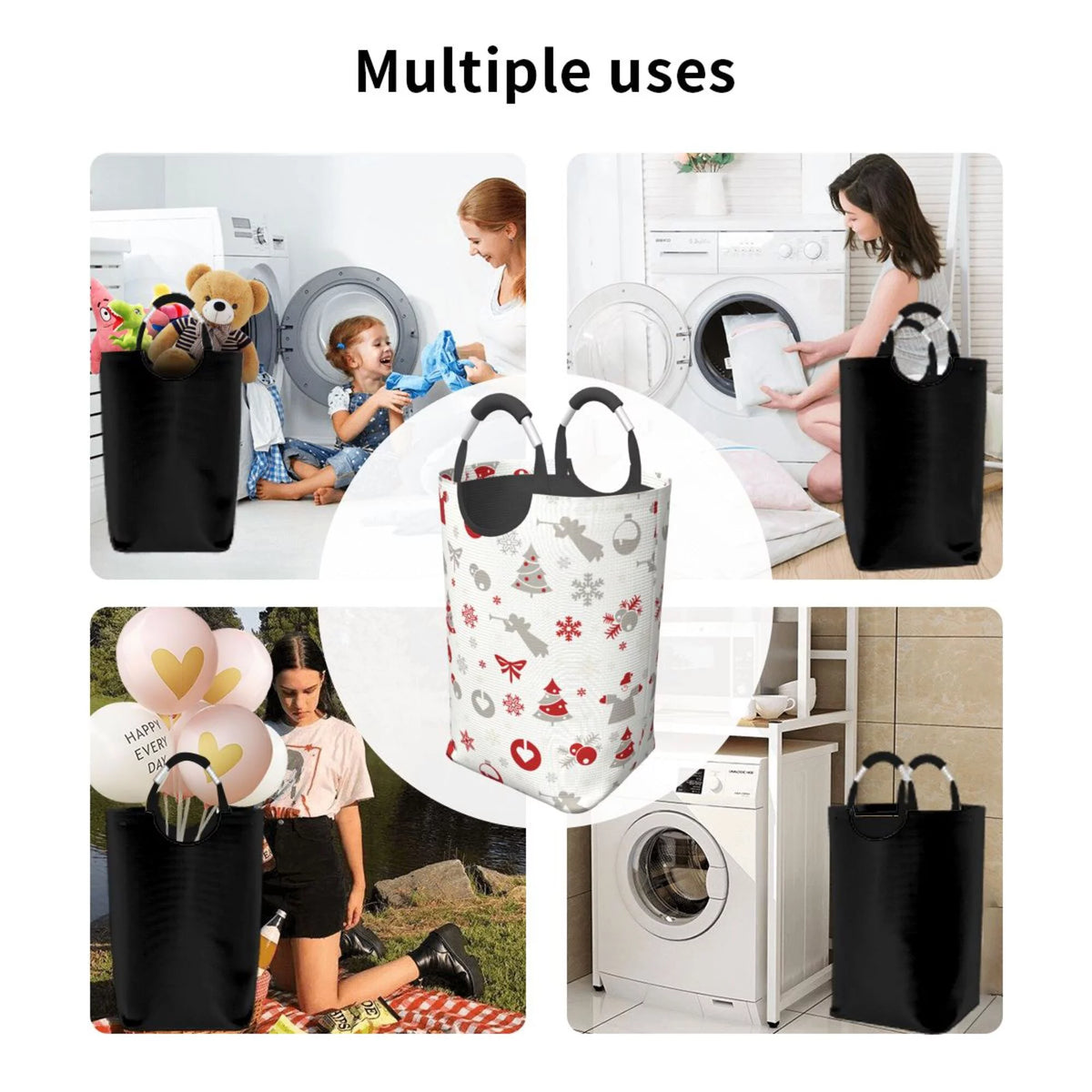 50L Rectangular Foldable Laundry Hamper L4796