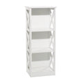 White Wood 3-Tier Shelving Unit I205