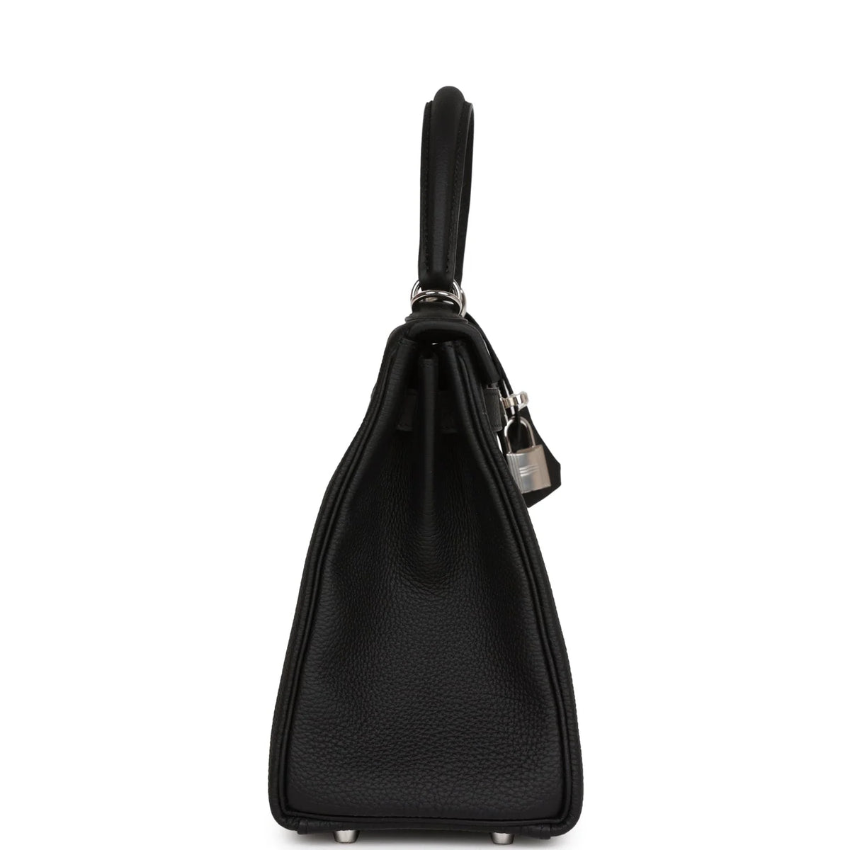 Black Leather Handbag Q600808