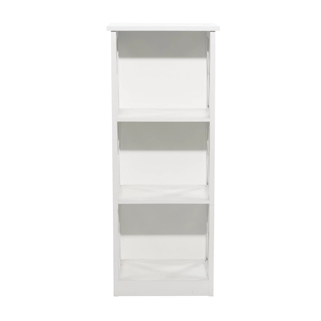 White Wood 3-Tier Shelving Unit I205
