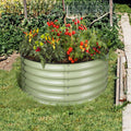 42 Round Raised Garden Bed Sage Green Q897