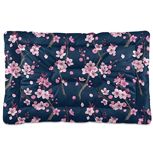 Soft Machine Washable Dog Bed Mat with Anti-Slip Bottom L196