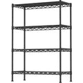 Adjustable Heavy Duty 3-Shelf Metal Wire Shelving Black M15127