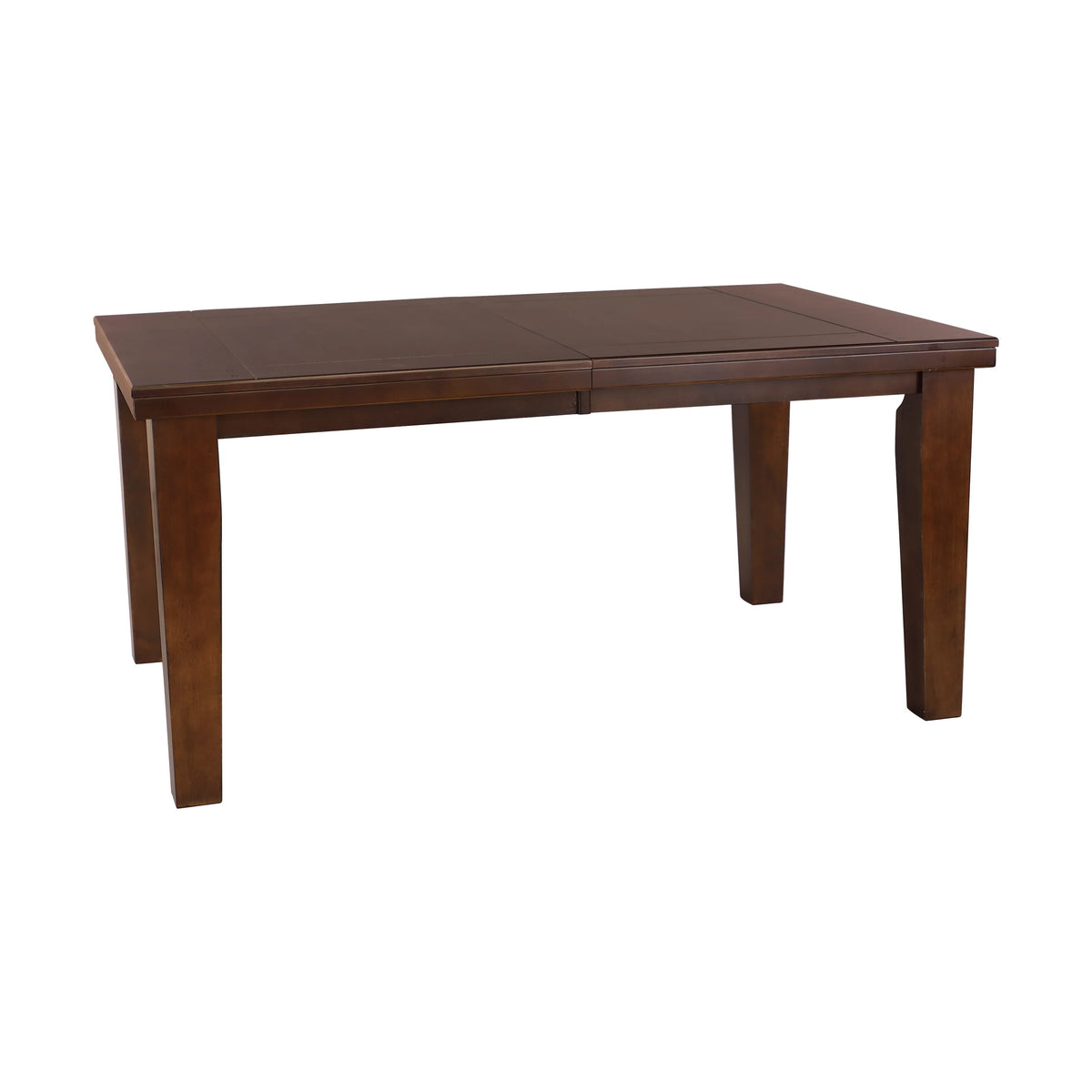 Dark Oak Rectangular Wooden Dining Table with Extension Leaf I4906